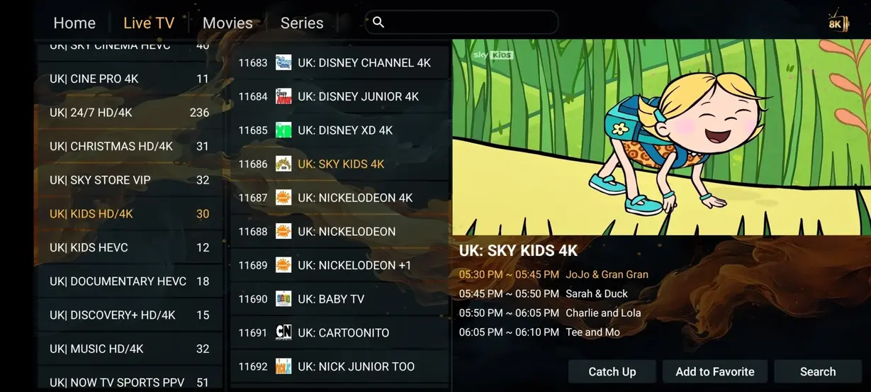 StrimoIPTV streaming interface preview 8